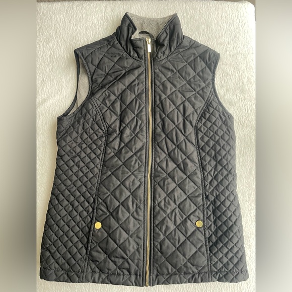 Laura Scott Black Quilted Vest - Picture 2 of 4
